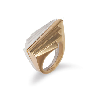 9K Gold Fan Ring