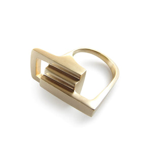 Emer Roberts Fine Jewellery 9K Gold Zipper Link Ring