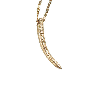 Small 9K Gold Tail Pendant