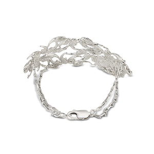 Wide Cuff Silver Nouveau Bracelet