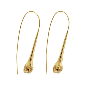 9K Gold Snout Drop Earrings