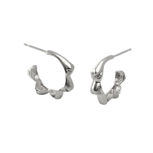 Silver Snout Hoop Earrings