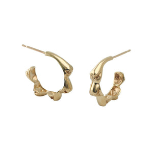 9K Gold Snout Hoop Earrings