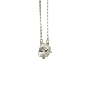Silver Single Snout 16” Necklace