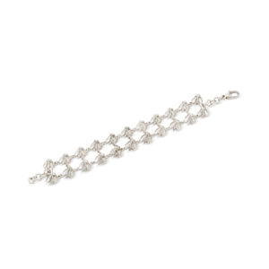 Silver Snout Chainmail 2 Row Bracelet