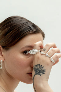 Silver Snout Statement Ring